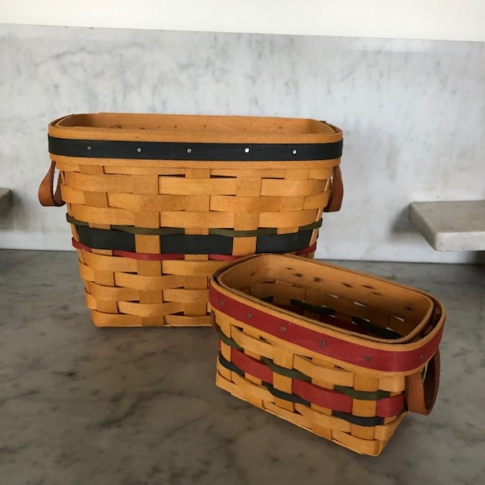 LONGABERGER 2000 Sales Award Basket Set RARE